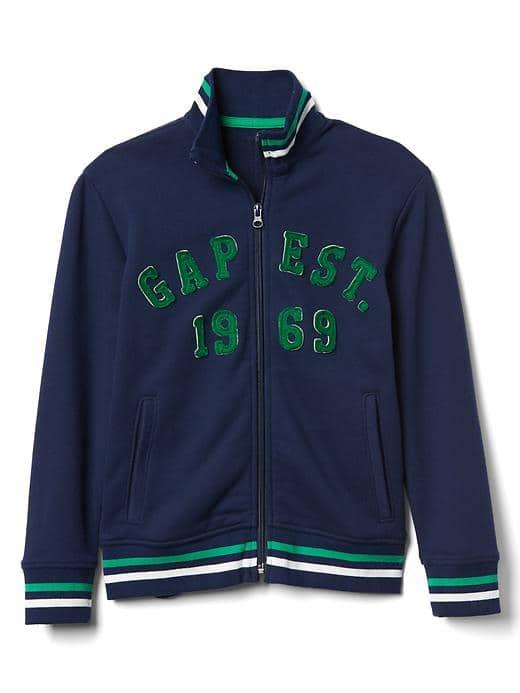 Gap Women Logo Mockneck Jacket - Elysian Blue
