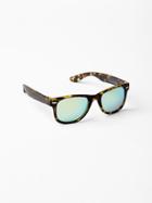 Gap Tortoise Shell Retro Sunglasses - Olive Camo