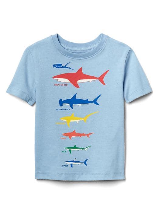 Gap Women Graphic Short Sleeve Tee - Blue Focus