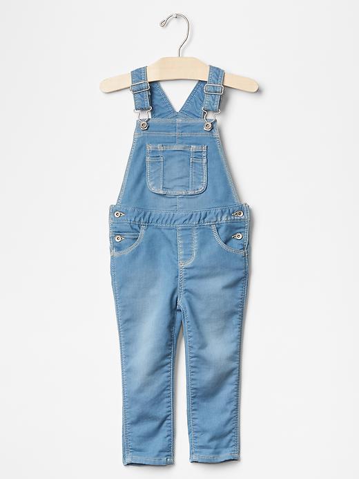 Gap 1969 Knit Denim Overalls - Light Denim