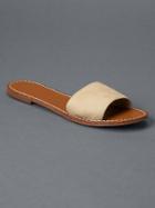 Gap Women Flat Slide Sandals - Iconic Khaki