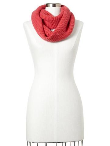 Gap Cashmere Waffle Infinity Cowl Scarf - Sassy Pink
