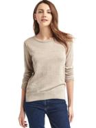 Gap Women Merino Wool Sweater - Oatmeal Heather