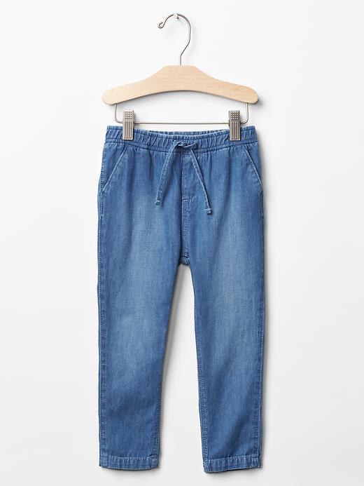 Gap 1969 Chambray Pull On Pants - Denim