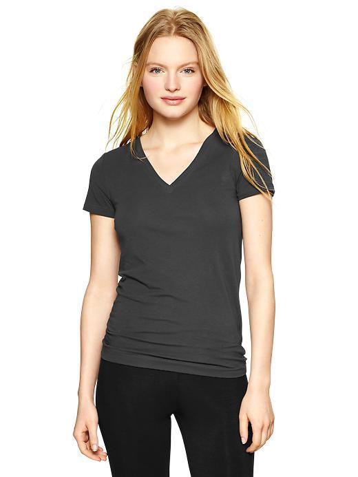 Gap Pure Body V Neck Tee - Cast Iron