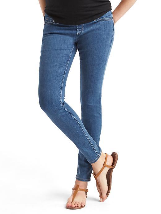 Gap Stretch 1969 Demi Panel True Skinny Jeans - Dark Wash