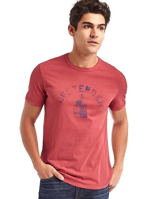 Gap Men Summer Sports Crew Tee - Lasalle Red