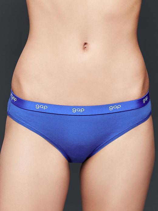 Gap Women Logo Teeny Bikini - Matisse Blue