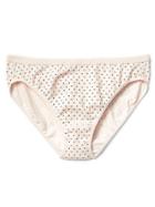 Gap Women High Cut Logo Bikini - Dot Lt Pink