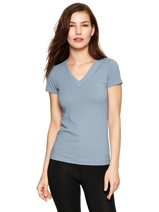 Gap Pure Body V Neck Tee - Sunny Gray