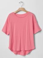 Gap Hi Lo Dolman Tee - Neon Flamingo