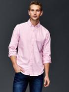Gap Men Oxford Slim Fit Shirt - Primrose Pink