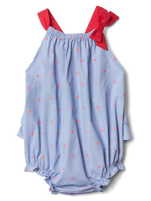 Gap Starry Chambray Bubble One Piece - Matisse Blue
