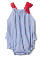 Gap Starry Chambray Bubble One Piece - Matisse Blue