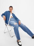 Denim Big Shirt With Washwell