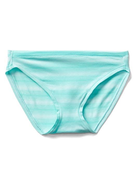 Gap Women Breathe Ombre Stripe Bikini - Green Ombre