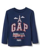 Gap City Logo Long Sleeve Tee - Paris