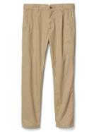 Gap Men Pleated Slim Fit Khakis - New British Khaki