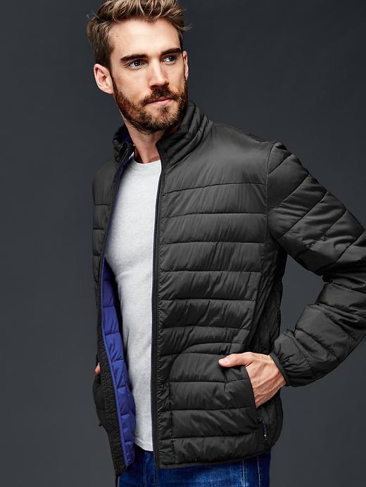 Gap Men Coldcontrol Lite Stretch Puffer Jacket - True Black
