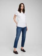 Maternity True Waistband Full Panel Cheeky Straight Jeans With Washwell