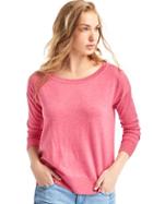 Gap Women Drop Sleeve Pullover Sweater - Pink Heather