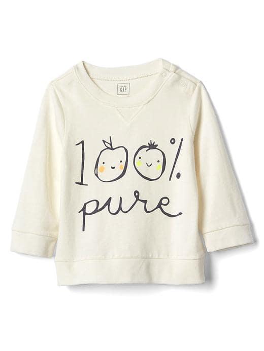 Gap Organic Pure Crew Tee - Ivory Frost