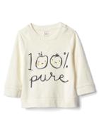 Gap Organic Pure Crew Tee - Ivory Frost