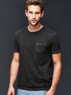 Gap Men Slub Jersey T Shirt - Moonless Night