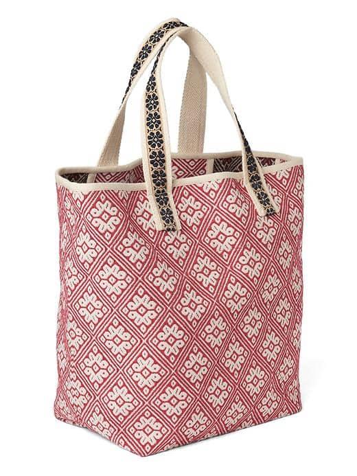 Gap Women Print Large Tote - Pomegranate Juice