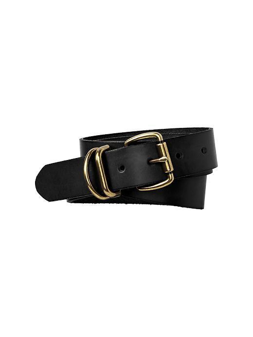 Gap Double Buckle Belt - Black
