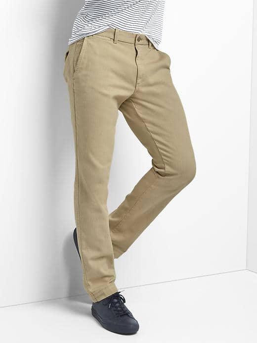 Gap Men Athletic Taper Khakis - Iconic Khaki