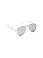 Gap Classic Aviator Sunglasses - Silver Smoke
