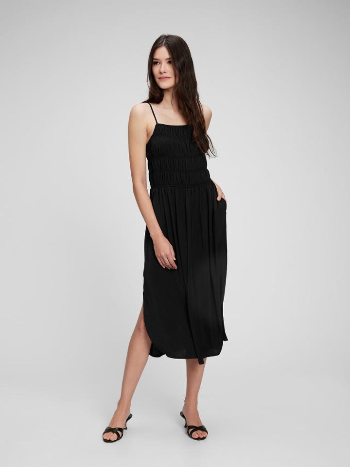 Smocked Halter Midi Dress