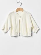 Gap Cropped Cape Cardigan - New Off White