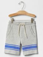 Gap Athletic Stripe Shorts - Oatmeal Heather