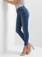 Gap Women Washwell Mid Rise Sculpt True Skinny Jeans - Medium Indigo