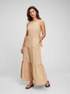 Tie-back Halter Maxi Dress