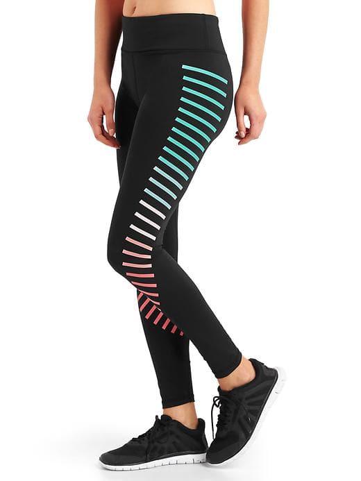 Gap Women Gapfit Blackout Gfast Graphic Leggings - True Black