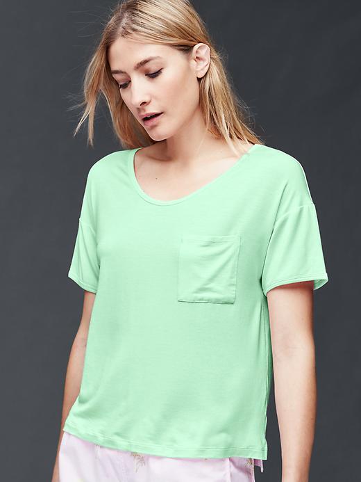 Gap Women Modal Mix And Match Pocket Tee - Rainshower