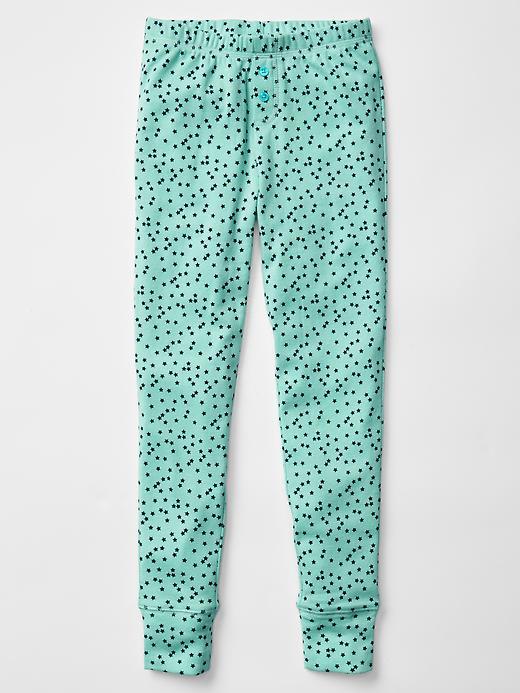 Gap Printed Pj Pants - Aqua Glaze