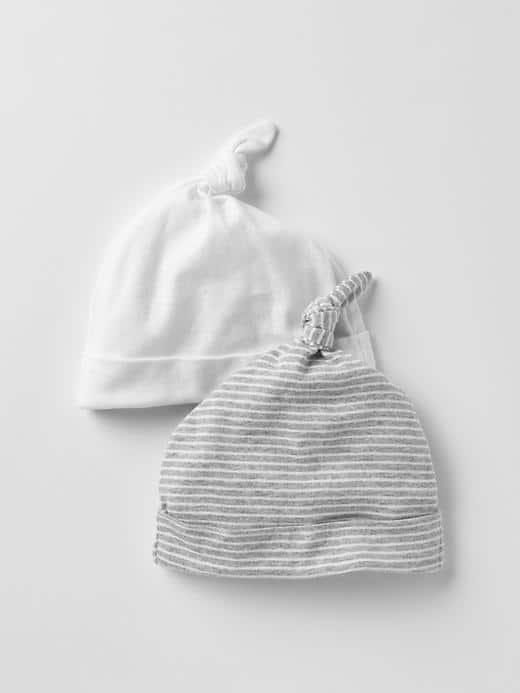 Gap Favorite Knot Hat 2 Pack - White