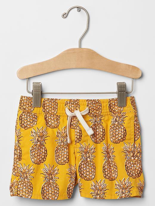 Gap Pineapple Pull On Shorts - Yellow