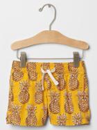 Gap Pineapple Pull On Shorts - Yellow