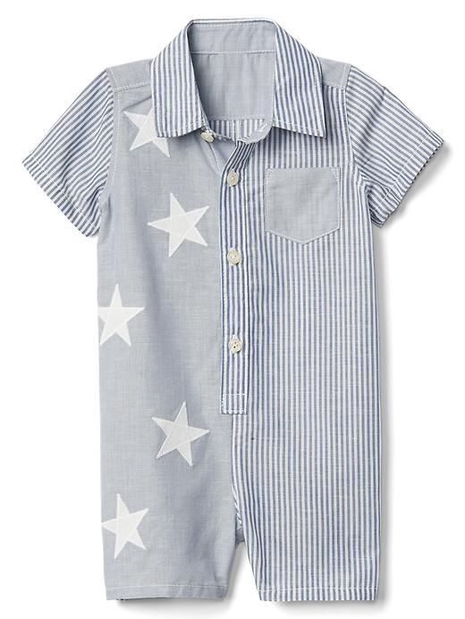 Gap Stars And Stripes Shorty One Piece - Docksider Blue