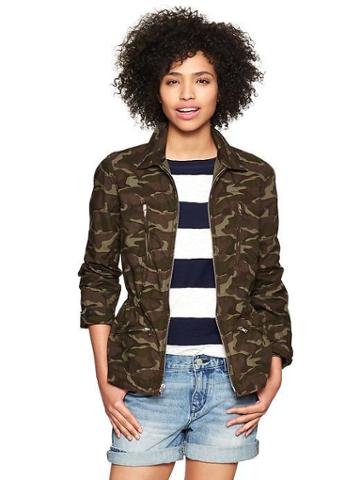 Gap Camo Utility Jacket - Olive Camo