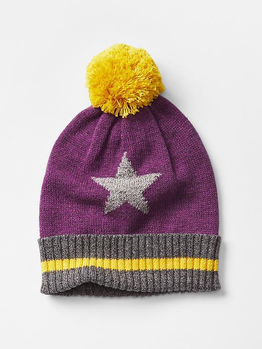 Gap Friendship Icon Pom Pom Beanie - Yellow Jacket