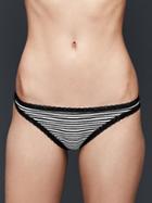 Gap Women Lace Trim Skinny Bikini - Slim Strp Black