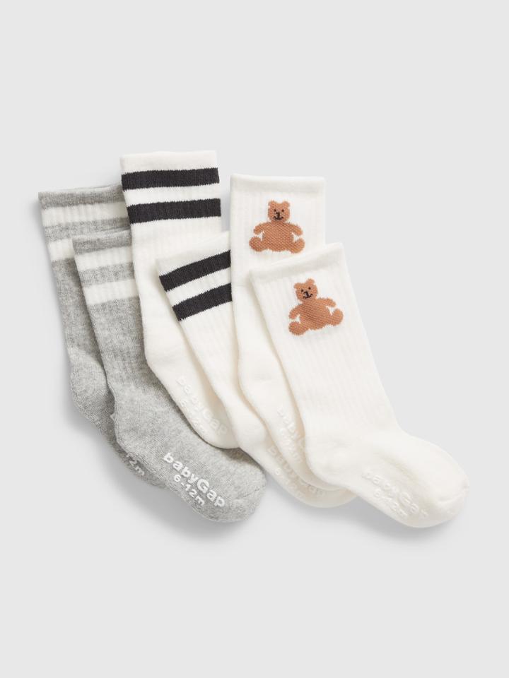 Baby Brannan Bear Crew Socks (3-pack)
