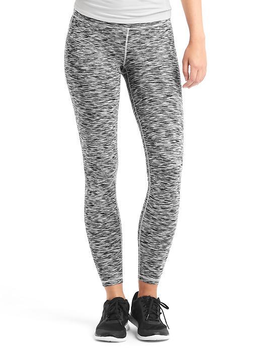 Gap Women Gapfit Blackout Technology Gfast Spacedye High Rise Leggings - Black Space Dye