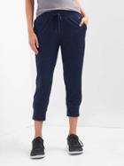 Gap Women Brushed Jersey Crop Joggers - True Indigo